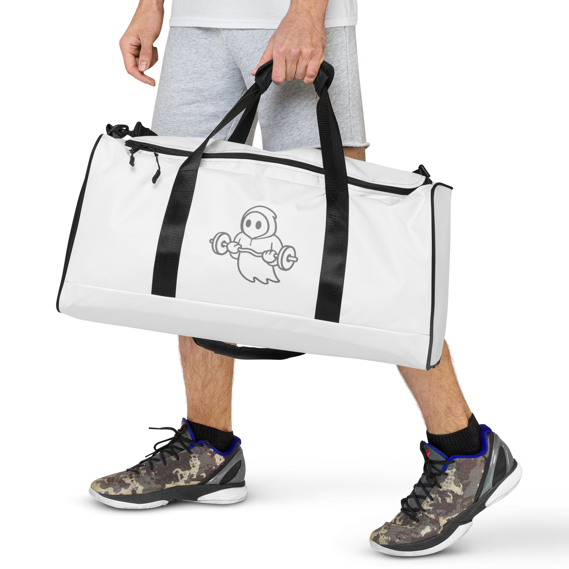 Ghost Fitness Duffle Bag (White)