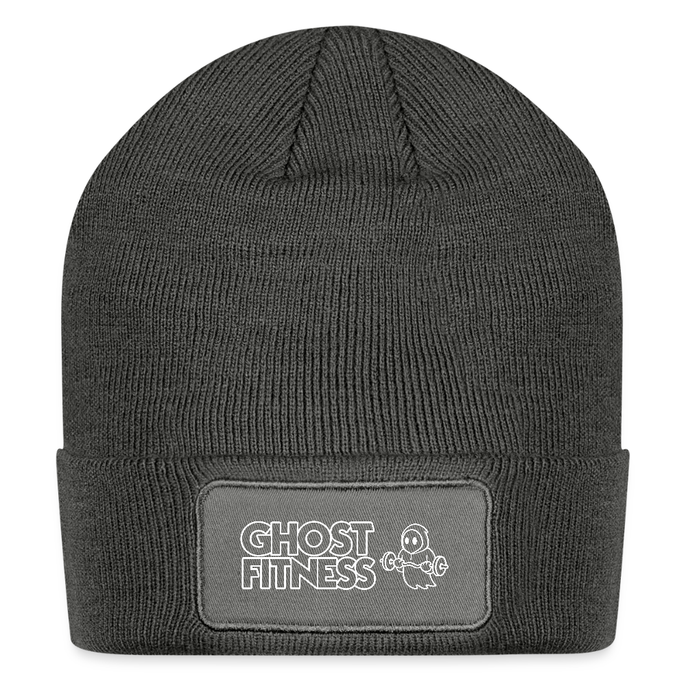 Ghost Fitness Patch Beanie - charcoal grey