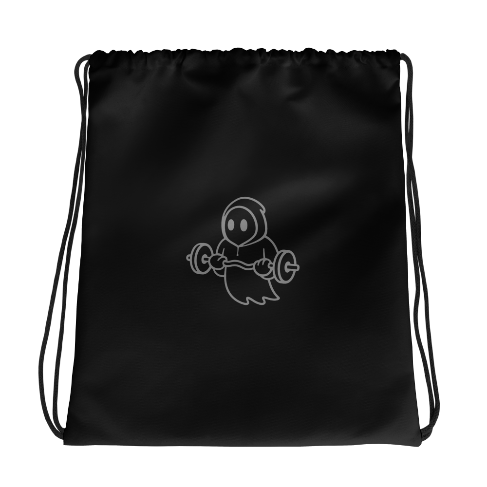 Ghost Fitness Drawstring Bag (Black)